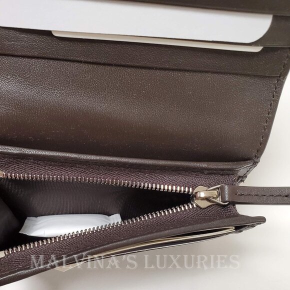 GUCCI WALLET MENS BROWN MICRO GUCCISSIMA LOGO LEATHER 544474 BIFOLD - Picture 9 of 13